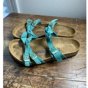 Birkenstock Women's Teal Braided Sandals size 38